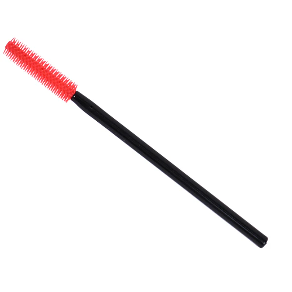 Disposable Mascara Wands Red Silicone, 25 Count
