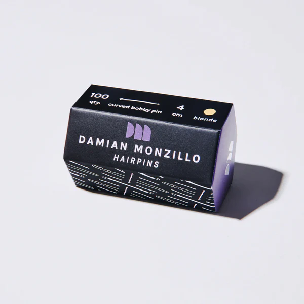 Damian Monzillo Hair Grips, Acute - Curved 4cm - Image 3