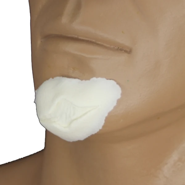 Foam Latex Prosthetic Split/cut Chin