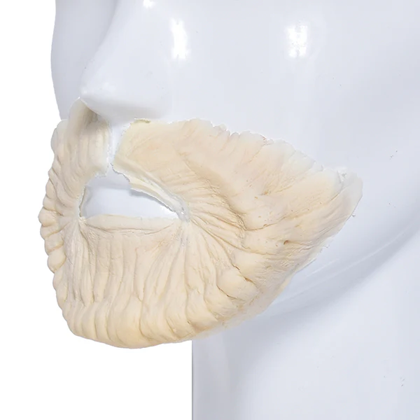 Foam Latex Prosthetic Wrinkled Alien Chin - Image 3