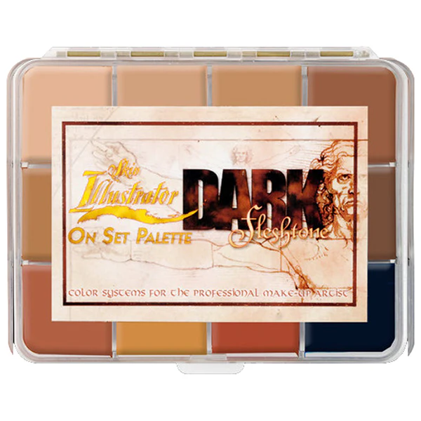 On Set Dark Flesh Tone Palette