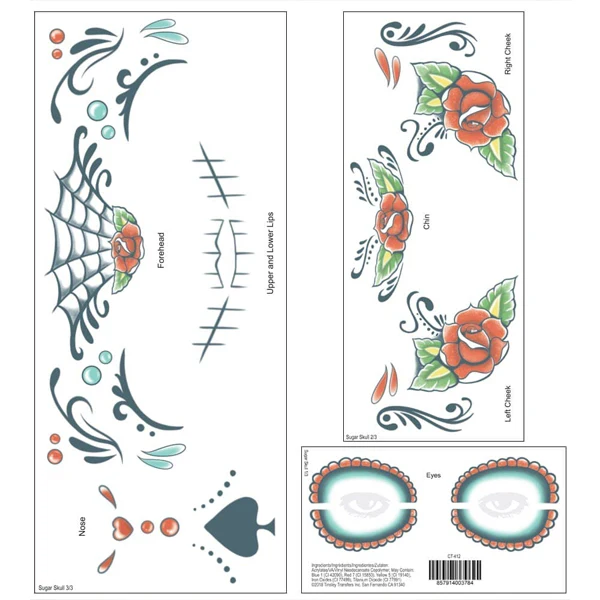 Temporary Tattoo Transfers, Face - Image 6
