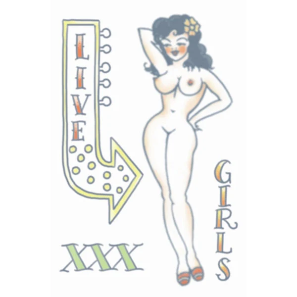 Temporary Tattoo Transfers, Pinup Girl - Image 16