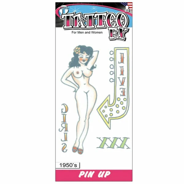 Temporary Tattoo Transfers, Pinup Girl - Image 4